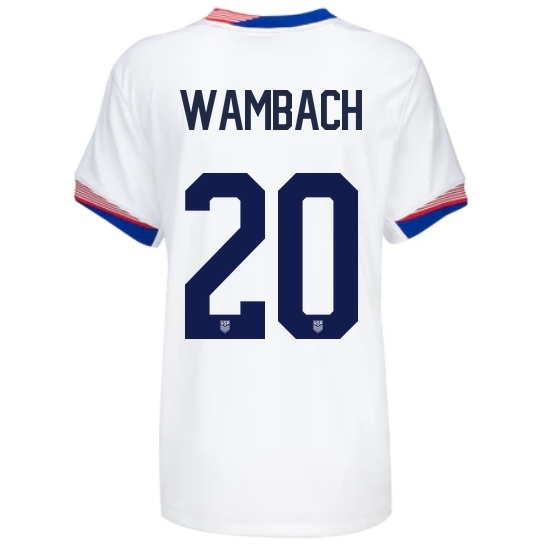 2024 USA Abby Wambach Home Women's Soccer Jersey