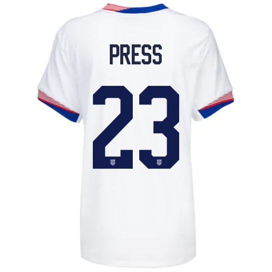 2024 USA Christen Press Home Women's Soccer Jersey
