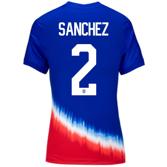 2024 USA Ashley Sanchez Away Women's Soccer Jersey