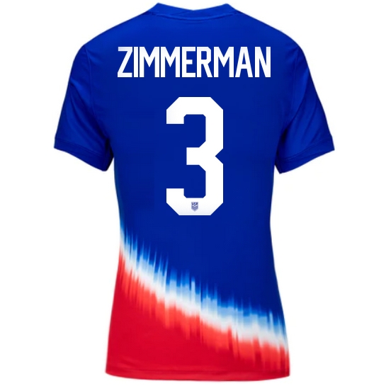 2024 USA Walker Zimmerman Away Women's Soccer Jersey