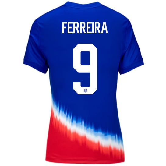 2024 USA Jesus Ferreira Away Women's Soccer Jersey