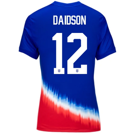 2024 USA Tierna Davidson Away Women's Soccer Jersey