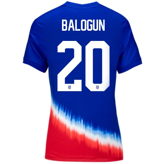 2024 USA Folarin Balogun Away Women's Soccer Jersey