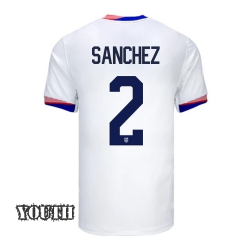 2024 USA Ashley Sanchez Home Youth Soccer Jersey