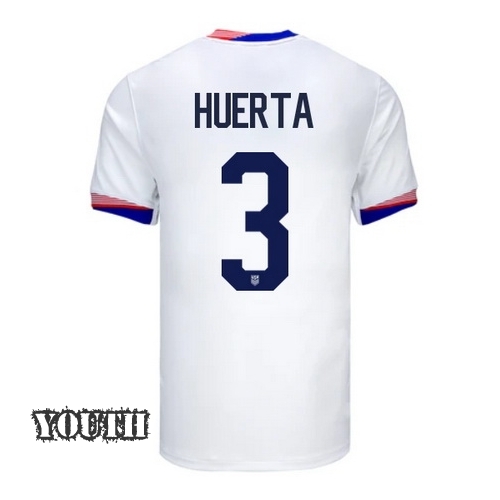 2024 USA Sofia Huerta Home Youth Soccer Jersey