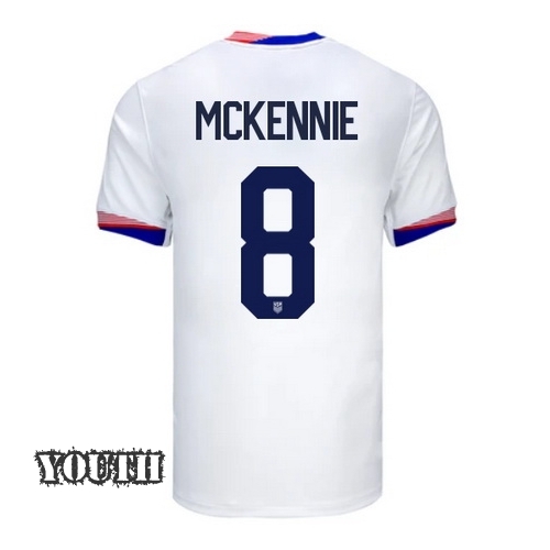2024 USA Weston McKennie Home Youth Soccer Jersey