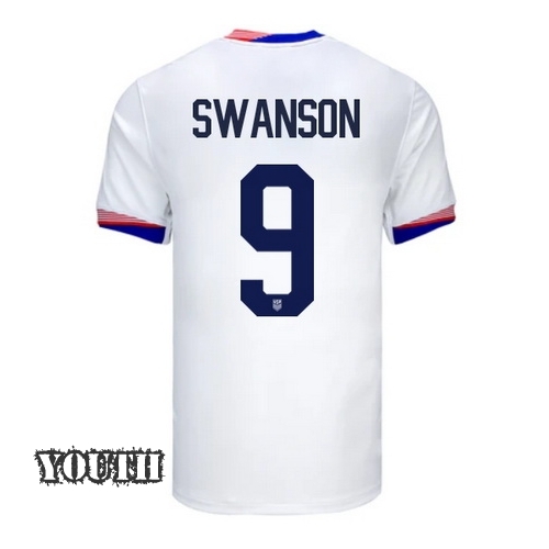 2024 USA Mallory Swanson Home Youth Soccer Jersey