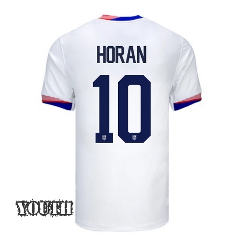 2024 USA Lindsey Horan Home Youth Soccer Jersey
