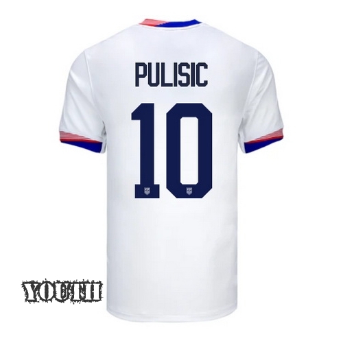 2024 USA Christian Pulisic Home Youth Soccer Jersey