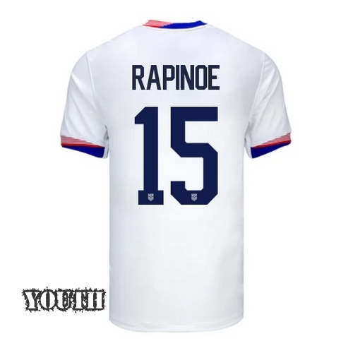 2024 USA Megan Rapinoe Home Youth Soccer Jersey