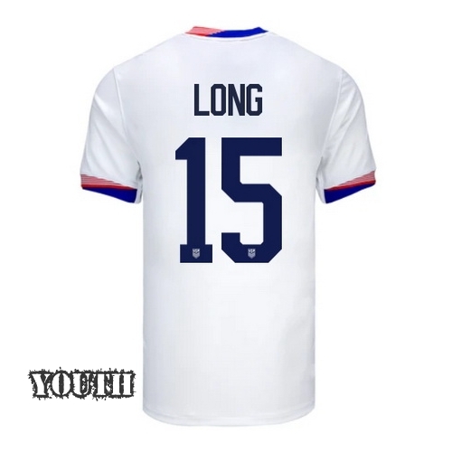 2024 USA Aaron Long Home Youth Soccer Jersey