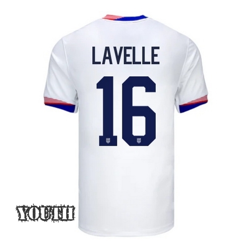 2024 USA Rose Lavelle Home Youth Soccer Jersey