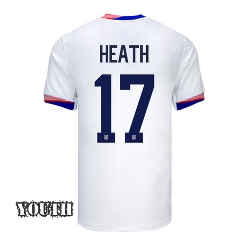 2024 USA Tobin Heath Home Youth Soccer Jersey