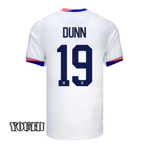 2024 USA Crystal Dunn Home Youth Soccer Jersey
