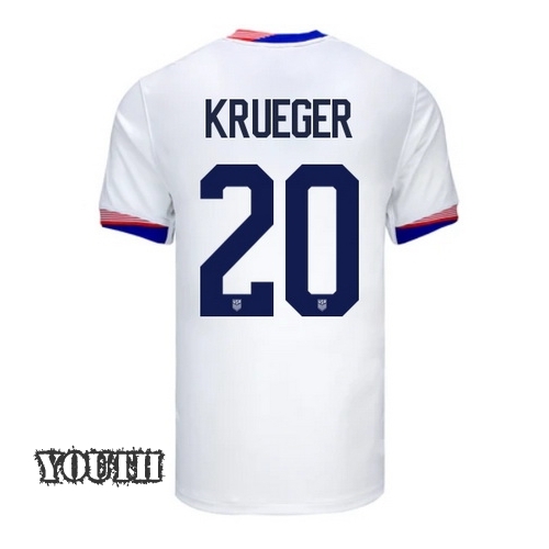 2024 USA Casey Krueger Home Youth Soccer Jersey
