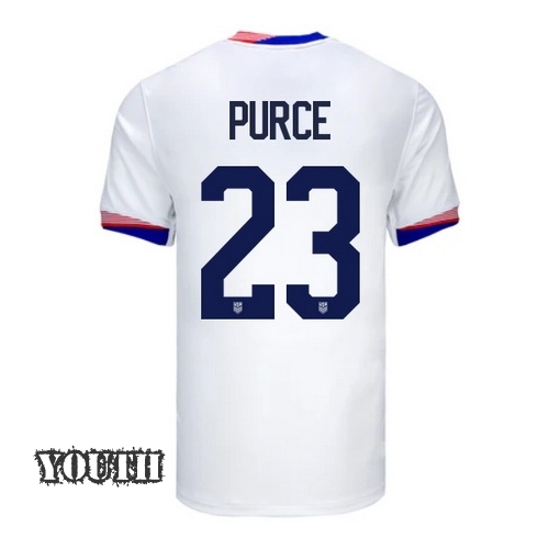 2024 USA Margaret Purce Home Youth Soccer Jersey