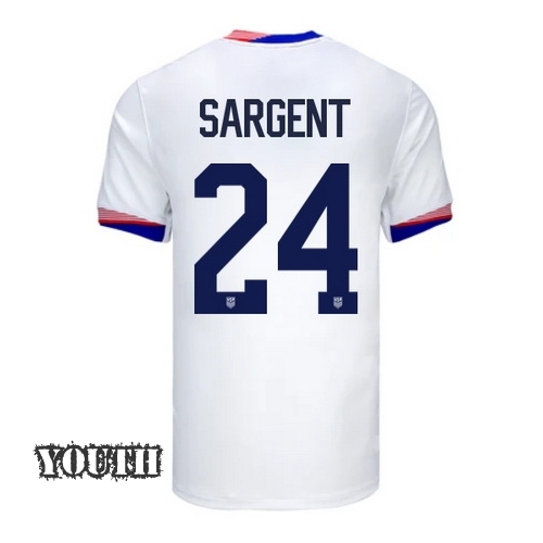 2024 USA Josh Sargent Home Youth Soccer Jersey