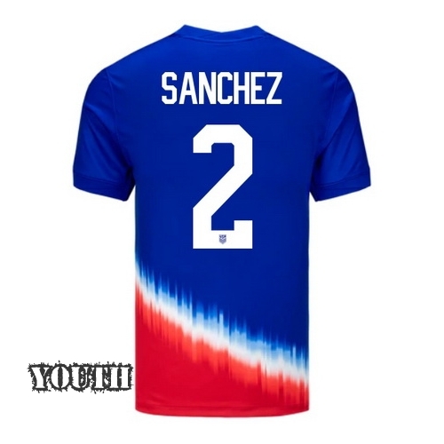 2024 USA Ashley Sanchez Away Youth Soccer Jersey