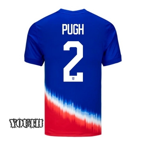 2024 USA Mallory Pugh Away Youth Soccer Jersey