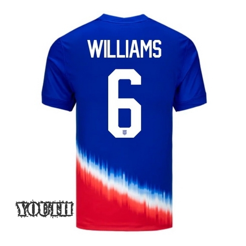 2024 USA Lynn Williams Away Youth Soccer Jersey