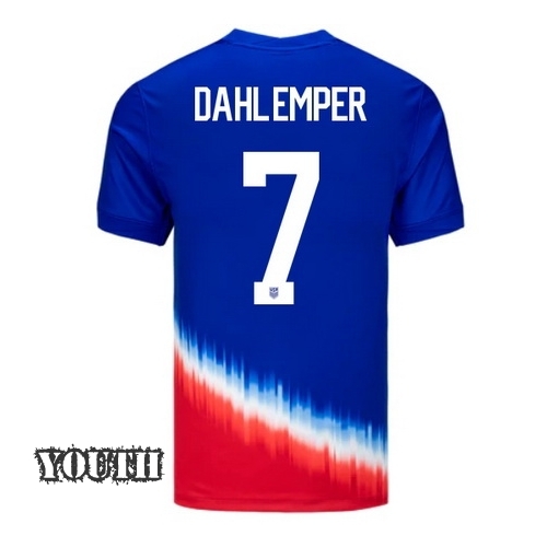 2024 USA Abby Dahlkemper Away Youth Soccer Jersey
