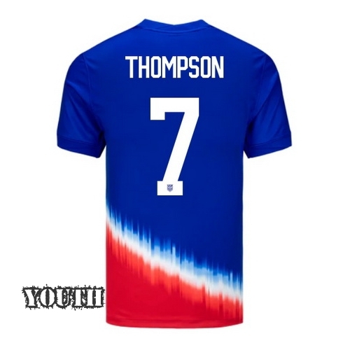 2024 USA Alyssa Thompson Away Youth Soccer Jersey