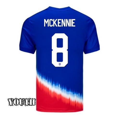 2024 USA Weston McKennie Away Youth Soccer Jersey