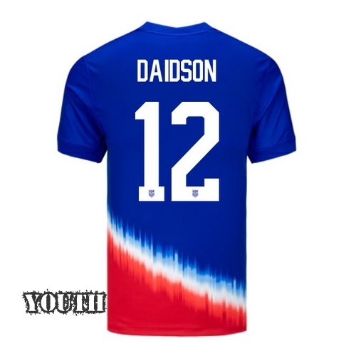 2024 USA Tierna Davidson Away Youth Soccer Jersey