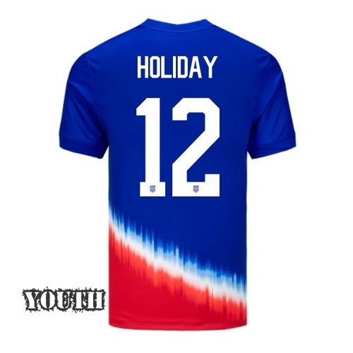 2024 USA Lauren Holiday Away Youth Soccer Jersey