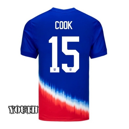 2024 USA Alana Cook Away Youth Soccer Jersey