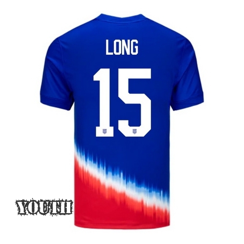 2024 USA Aaron Long Away Youth Soccer Jersey