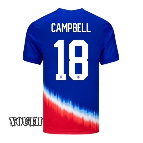 2024 USA Jane Campbell Away Youth Soccer Jersey