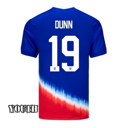 2024 USA Crystal Dunn Away Youth Soccer Jersey