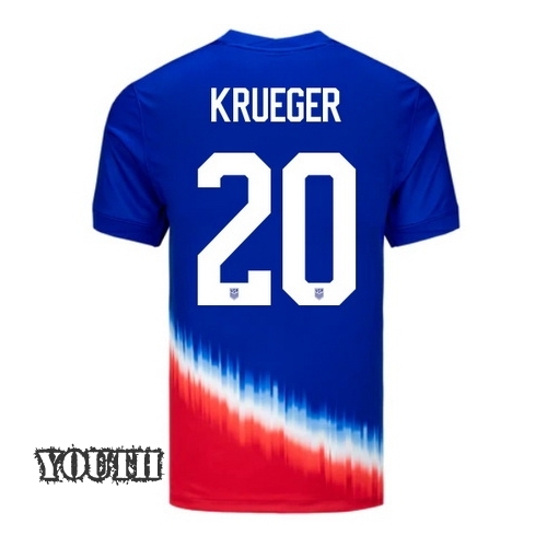 2024 USA Casey Krueger Away Youth Soccer Jersey