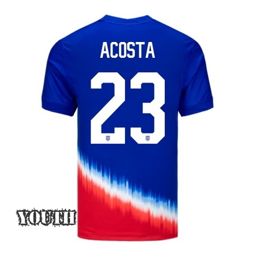 2024 USA Kellyn Acosta Away Youth Soccer Jersey