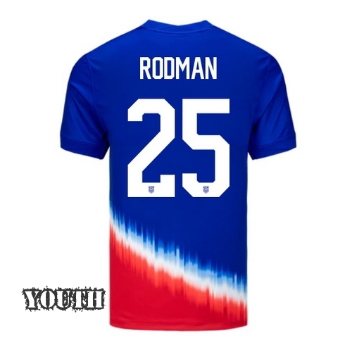2024 USA Trinity Rodman Away Youth Soccer Jersey