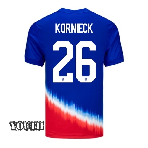 2024 USA Taylor Kornieck Away Youth Soccer Jersey