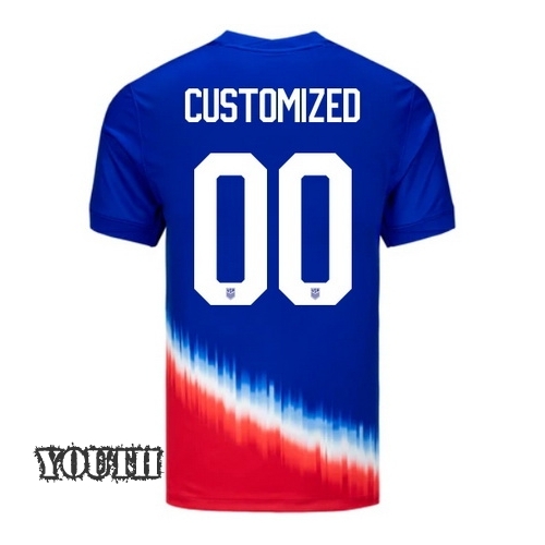 2024 USA Customized Away Youth Soccer Jersey