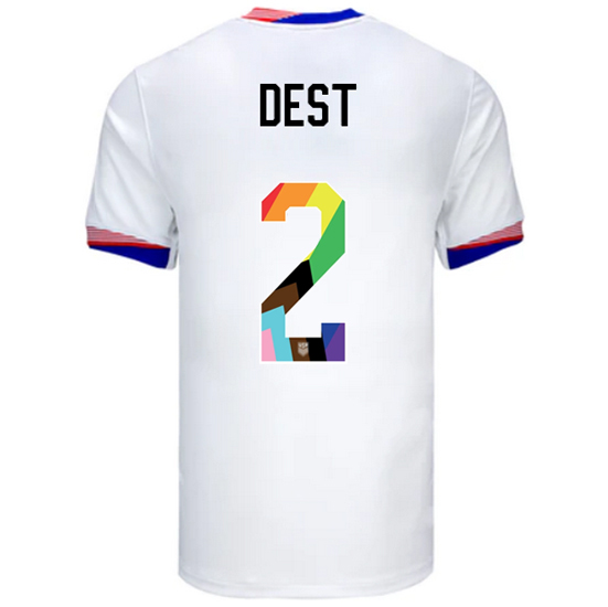 24/25 USA Sergino Dest Home Men's Pride Jersey