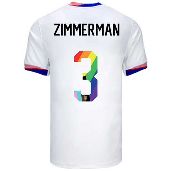 24/25 USA Walker Zimmerman Home Men's Pride Jersey