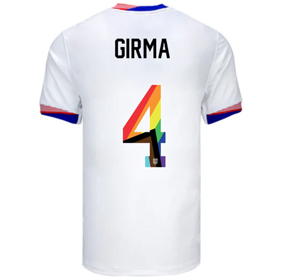24/25 USA Naomi Girma Home Men's Pride Jersey