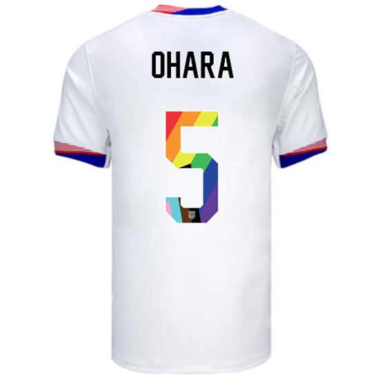24/25 USA Kelley O'Hara Home Men's Pride Jersey