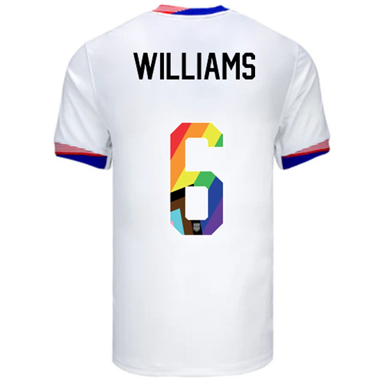 24/25 USA Lynn Williams Home Men's Pride Jersey