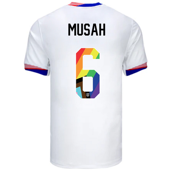 24/25 USA Yunus Musah Home Men's Pride Jersey