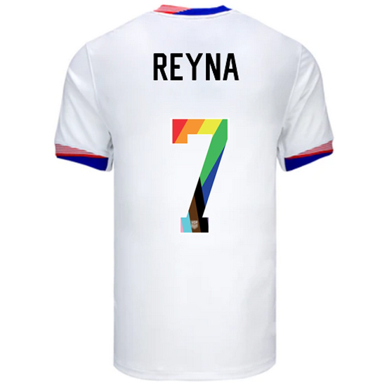 24/25 USA Giovanni Reyna Home Men's Pride Jersey
