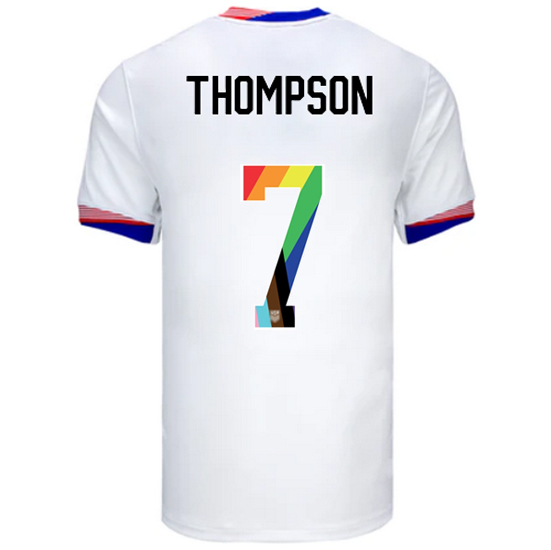 24/25 USA Alyssa Thompson Home Men's Pride Jersey