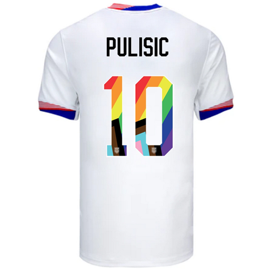 24/25 USA Christian Pulisic Home Men's Pride Jersey