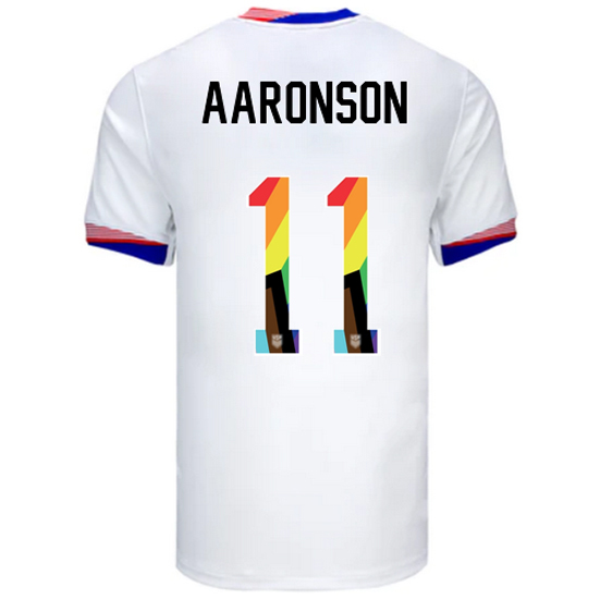 24/25 USA Brenden Aaronson Home Men's Pride Jersey