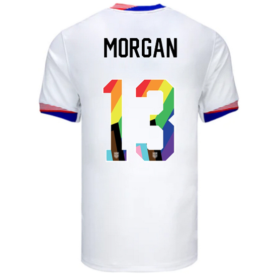 24/25 USA Alex Morgan Home Men's Pride Jersey