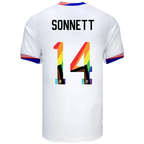 24/25 USA Emily Sonnett Home Men's Pride Jersey